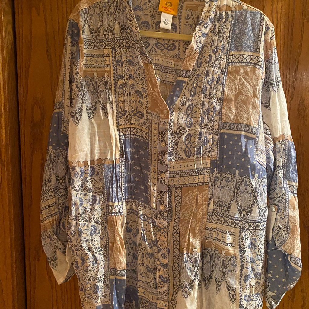 Light Weight Button Down Blouse.